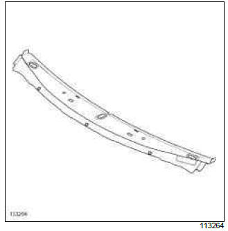 Renault Clio. Windscreen aperture lower cross member closure panel