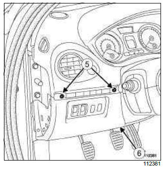 Renault Clio. Dashboard wiring