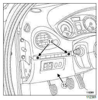 Renault Clio. Dashboard wiring