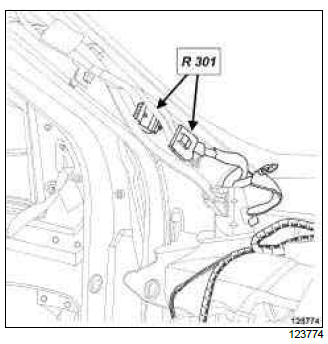 Renault Clio. Dashboard wiring