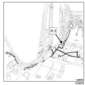 Renault Clio. Dashboard wiring