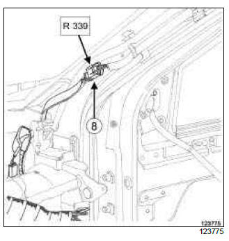 Renault Clio. Dashboard wiring