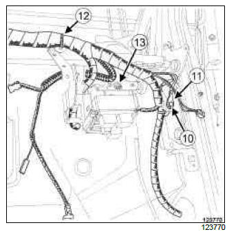 Renault Clio. Dashboard wiring