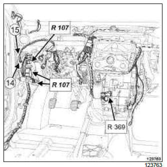 Renault Clio. Dashboard wiring