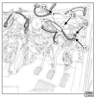 Renault Clio. Dashboard wiring