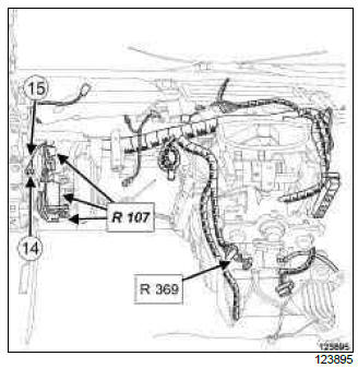 Renault Clio. Dashboard wiring