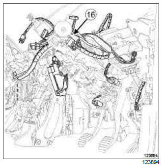 Renault Clio. Dashboard wiring