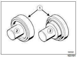 Renault Clio. Differential output seal: Removal - Refitting