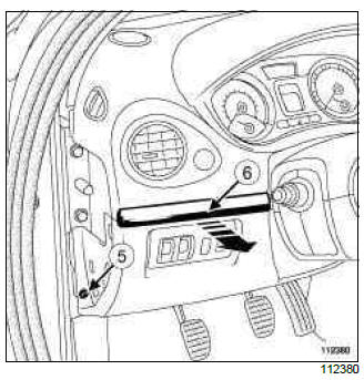 Renault Clio. Distribution motor: Removal - Refitting