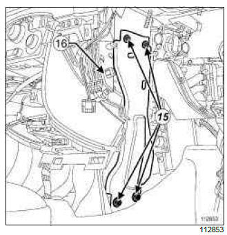 Renault Clio. Distribution motor: Removal - Refitting