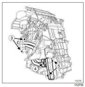 Renault Clio. Distribution unit: Removal - Refitting