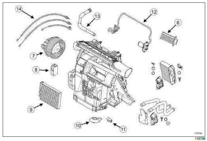 Renault Clio. Distribution unit: Removal - Refitting