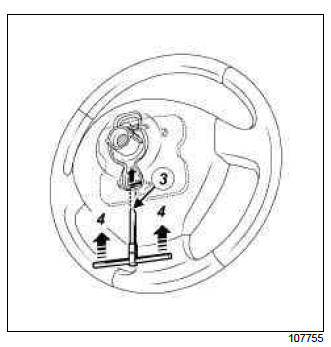 Fused 3.0 ohm resistors X 1 steering wheel hub seat airbag removal Renault Clio 