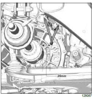 Renault Clio. Front left-hand driveshaft: Removal - Refitting