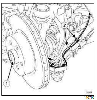 Renault Clio. Front left-hand driveshaft: Removal - Refitting