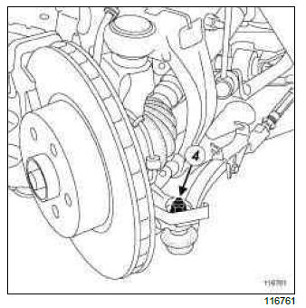 Renault Clio. Front left-hand driveshaft: Removal - Refitting