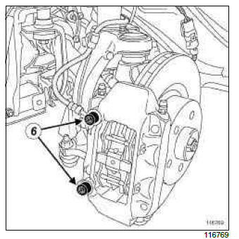 Renault Clio. Front left-hand driveshaft: Removal - Refitting