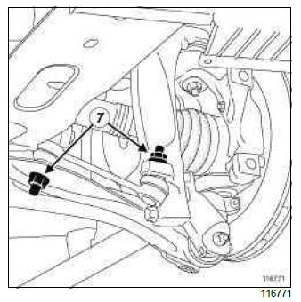 Renault Clio. Front left-hand driveshaft: Removal - Refitting