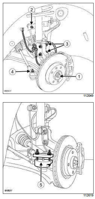 Renault Clio. Front right-hand driveshaft: Removal - Refitting