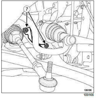 Renault Clio. Front right-hand driveshaft: Removal - Refitting