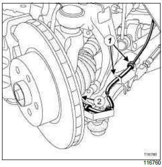 Renault Clio. Front right-hand driveshaft: Removal - Refitting