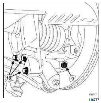 Renault Clio. Front right-hand driveshaft: Removal - Refitting