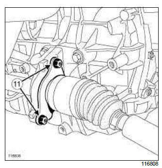 Renault Clio. Front right-hand driveshaft: Removal - Refitting