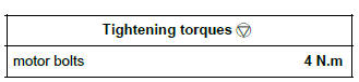 Renault Clio. Sunroof opening motor: Removal - Refitting