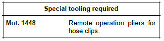 Renault Clio. Engine cooling fan assembly: Removal - Refitting