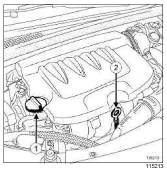 Renault Clio. Engine oil: Draining - Refilling