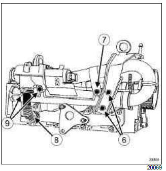 Renault Clio. Exhaust gas recirculation mounting: Removal - Refitting