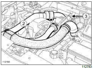 Renault Clio. Exhaust gas recirculation solenoid valve: Removal - Refitting