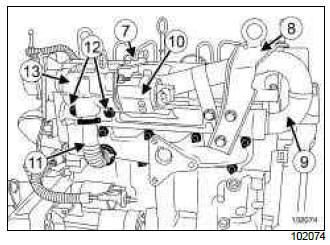 Renault Clio. Exhaust gas recirculation unit: Removal - Refitting