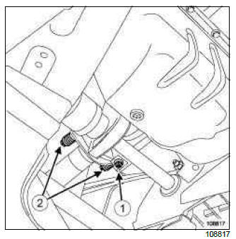 Renault Clio. Exhaust manifold: Removal - Refitting