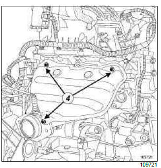 Renault Clio. Exhaust manifold: Removal - Refitting