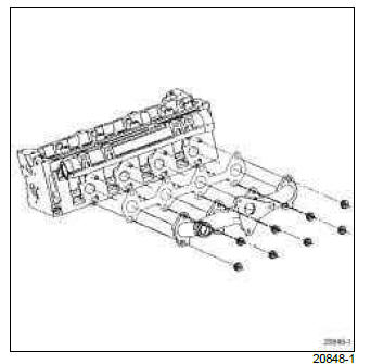 Renault Clio. Exhaust manifold: Removal - Refitting