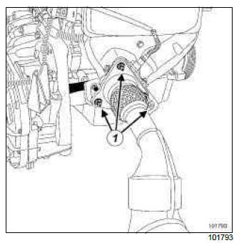 Renault Clio. Exhaust manifold: Removal - Refitting