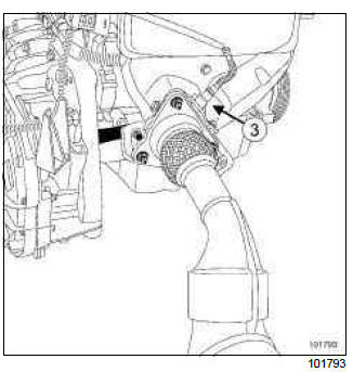 Renault Clio. Exhaust manifold: Removal - Refitting