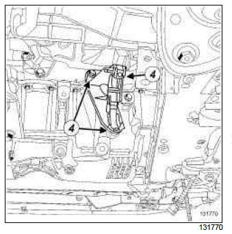 Renault Clio. Exhaust manifold: Removal - Refitting