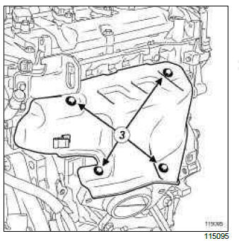 Renault Clio. Exhaust manifold: Removal - Refitting