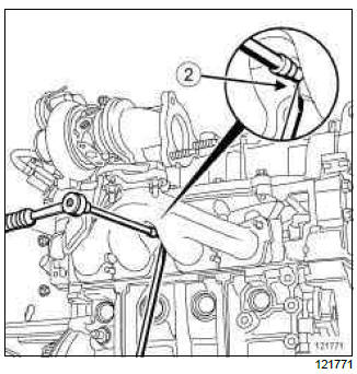 Renault Clio. Exhaust manifold: Removal - Refitting