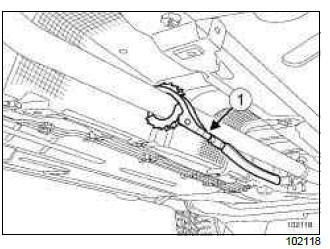 Renault Clio. Exhaust: Precautions for the repair