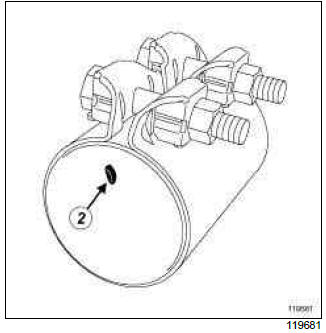 Renault Clio. Exhaust: Precautions for the repair