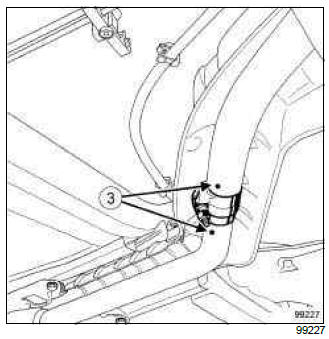 Renault Clio. Exhaust: Precautions for the repair