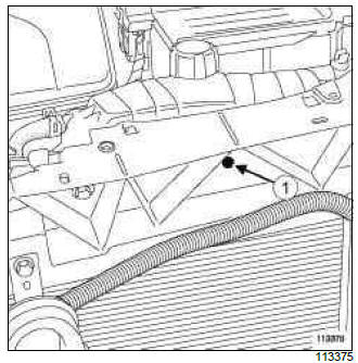 Renault Clio. Expansion bottle: Removal - Refitting