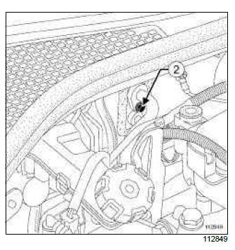 Renault Clio. Expansion valve - compressor connecting pipe: Removal - Refitting