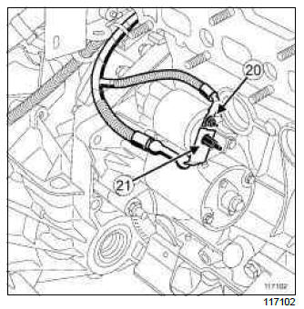 Renault Clio. Engine wiring