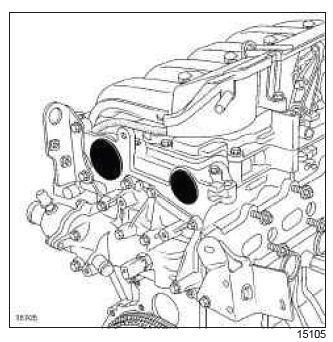 Renault Clio. Timing belt: Removal - Refitting