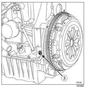 Renault Clio. Timing belt: Removal - Refitting