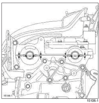 Renault Clio. Timing belt: Removal - Refitting